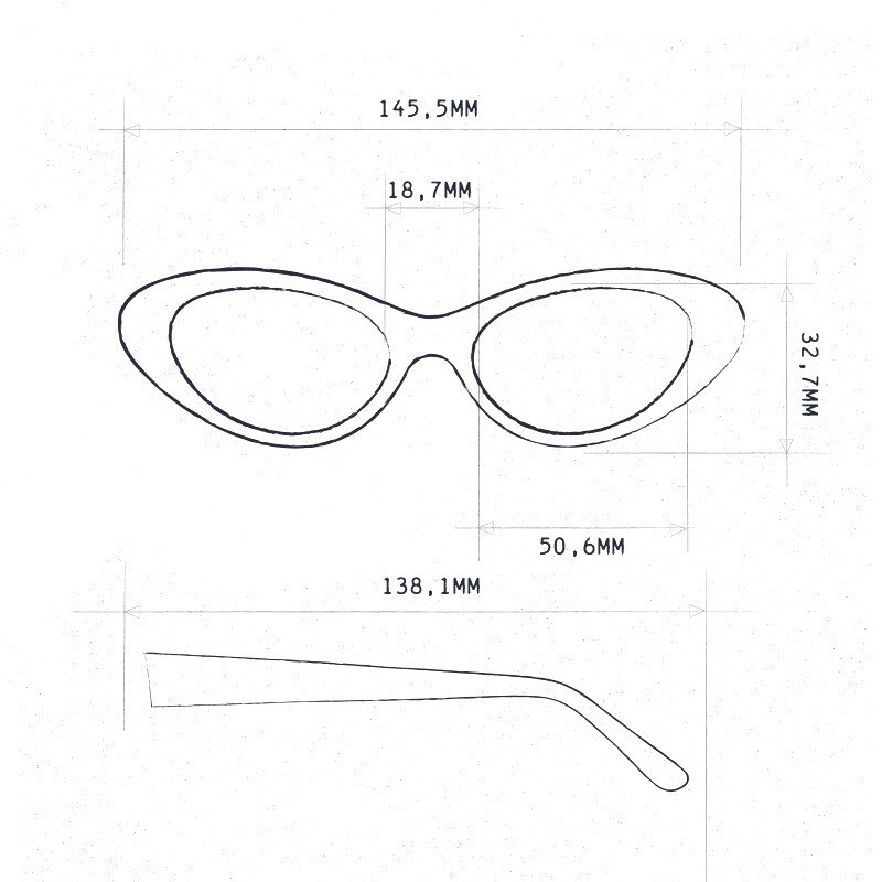 Lina Small Cat Eye - Imagen 6
